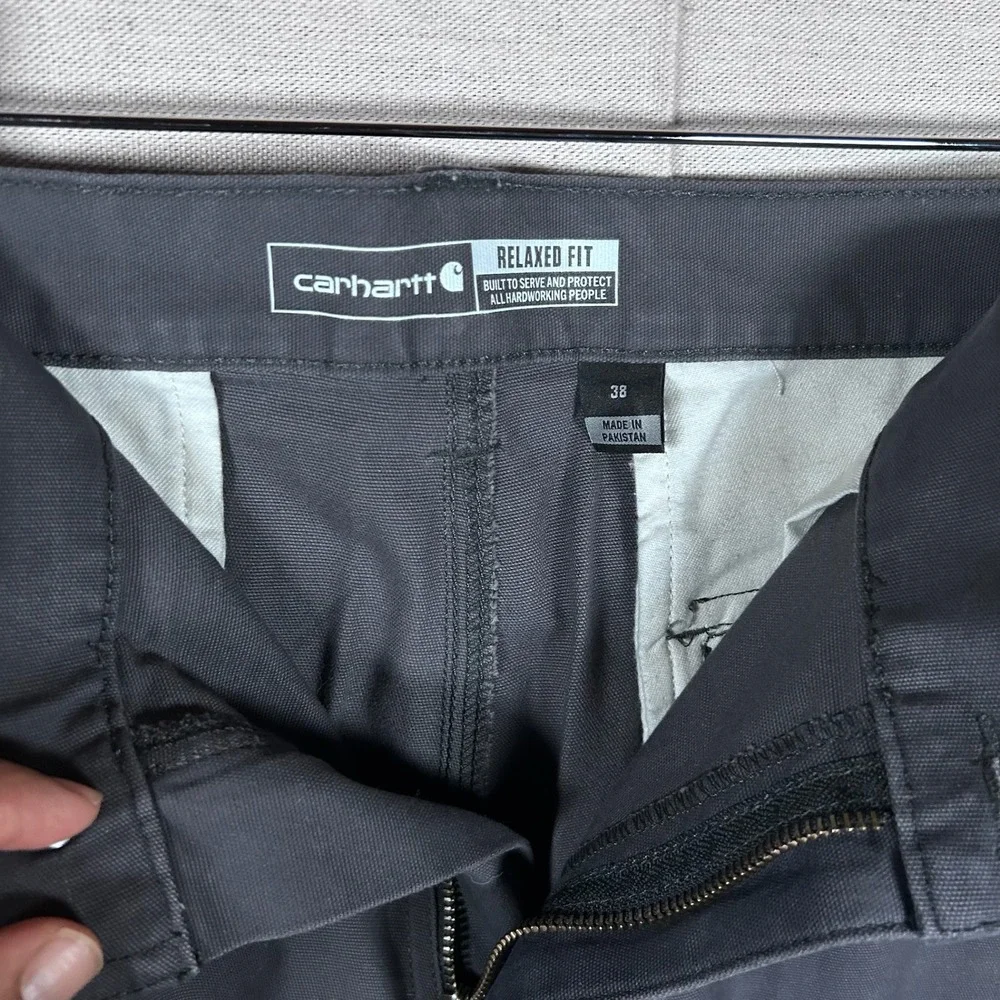 Carhartt Rugged Flex Relaxed Fit Cargo Shorts Mens‎ 38 Gray BS3542-M Workwear